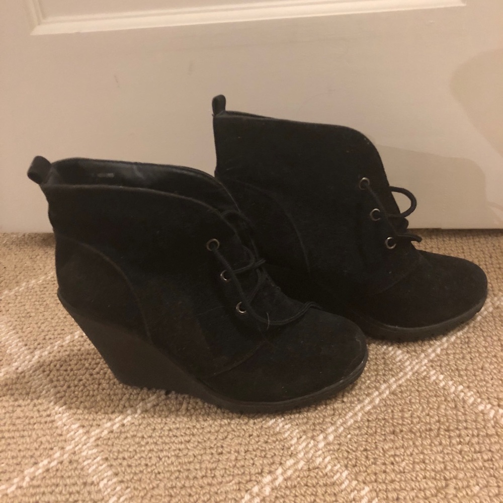 Lace up wedges Size 7